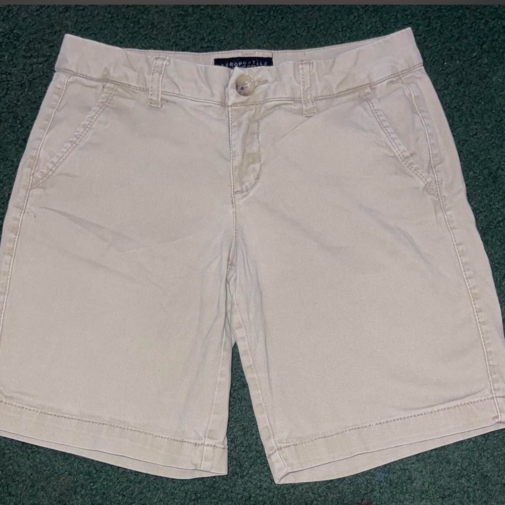Aeropostale Khaki School Uniform Shorts Size 2